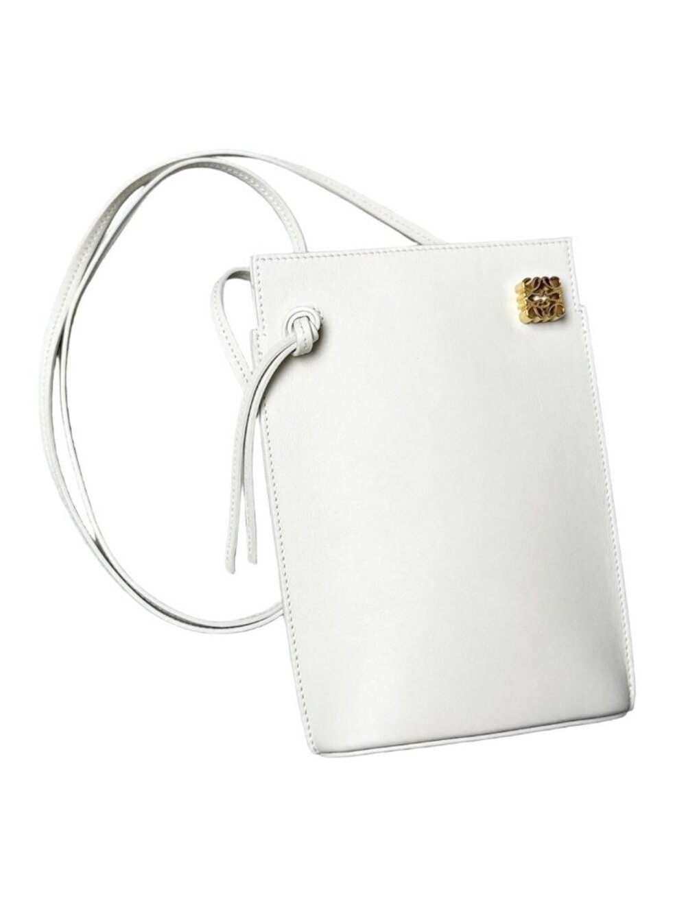 Loewe Dice Pocket Shoulder Bag White Anagram